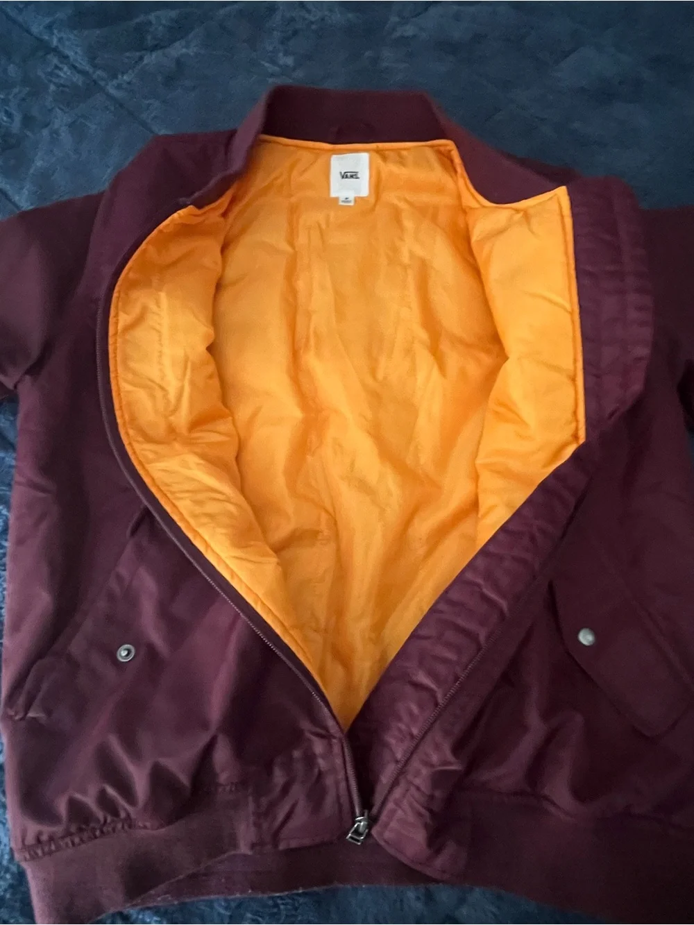 Vans women’s Maroon Bomber Jacket